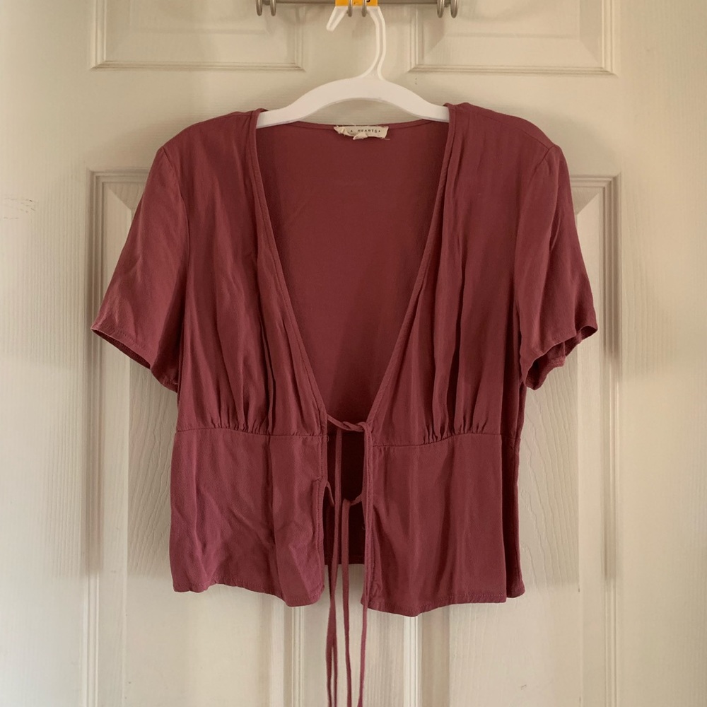 Pacsun tie front top